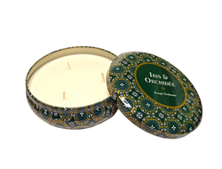 Ароматическая свеча Ирис и орхидеи в банке 3 фитиля