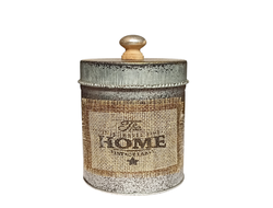 Банка металлическая для мелочей HOME