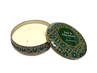 Ароматическая свеча Ирис и орхидеи в банке 3 фитиля