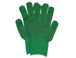 Перчатки садовые зеленые размер M