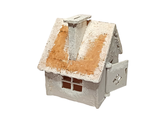 Новогодний декор Домик Шале рустик 10x9x9 см