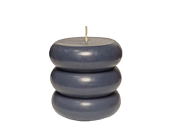 Свеча столбик Торус графит 8 см