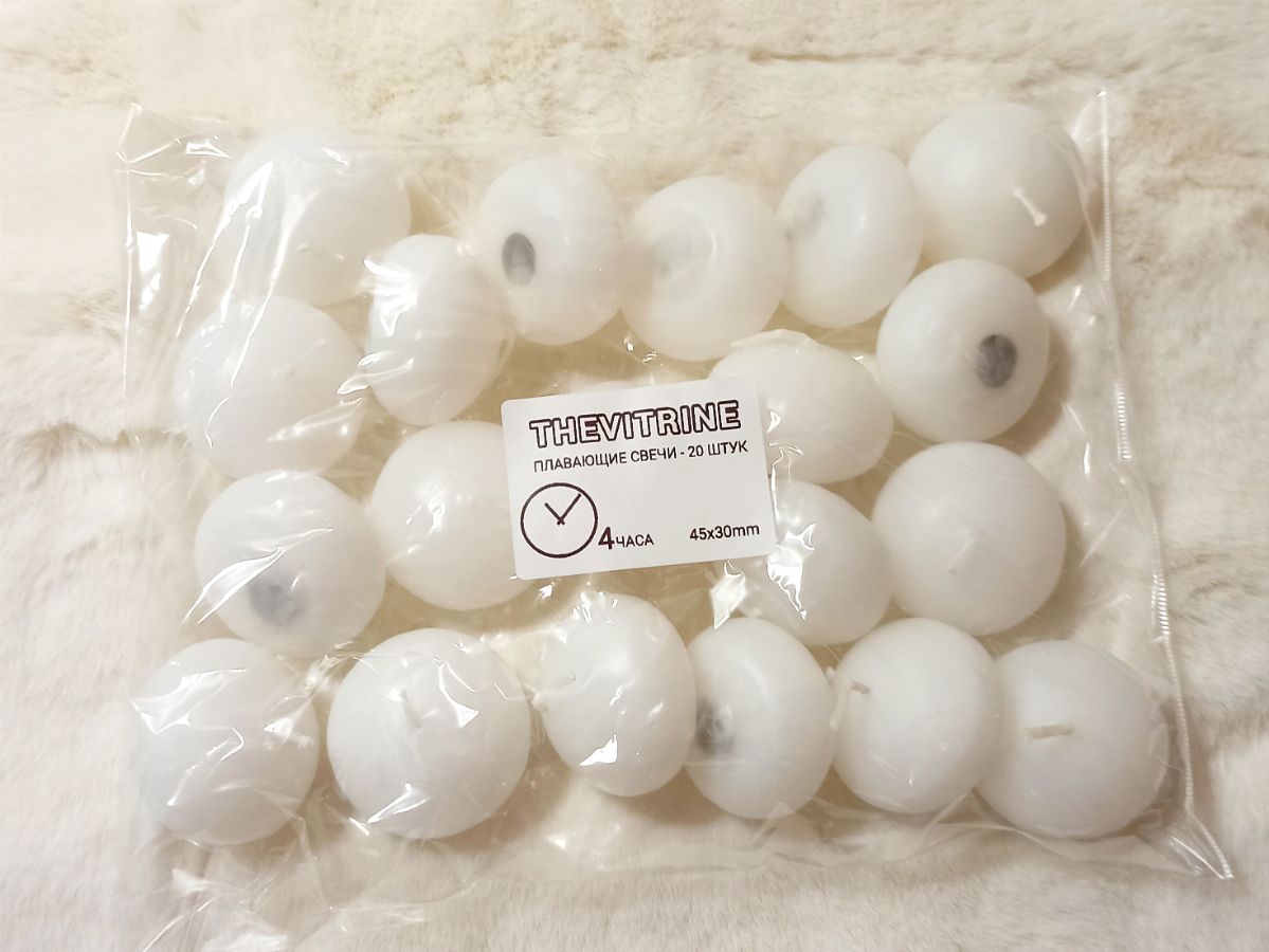 плавающие свечи белые оптом