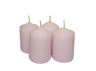 свечи столбики цвета лавандин