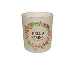 Ароматическая свеча в стакане Весенние цветы 200 мл