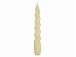 Свеча витая 18 см слоновая кость