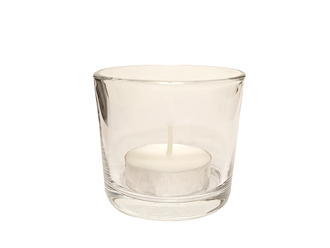 Стеклянный подсвечник для чайной свечи