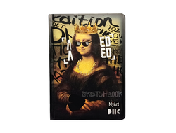 Блокнот А5 скетчбук Мона Лиза 64 листа