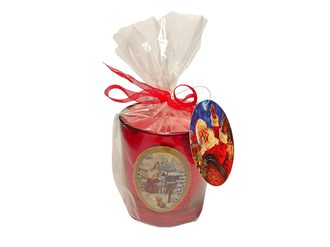 Ароматическая свеча в стакане Санта Клаус 7x8 см