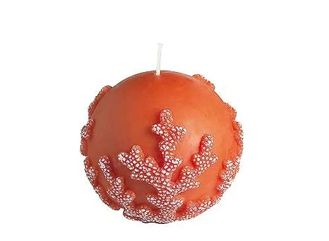 Свеча шар Коралл 10 см