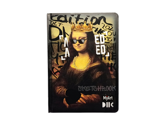 Блокнот А5 скетчбук Мона Лиза 64 листа