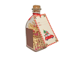 Спички новогодние красные в банке