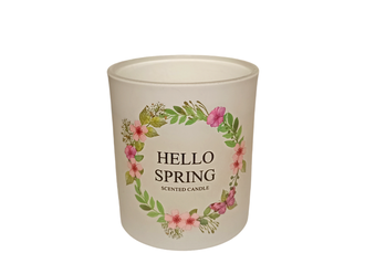 Ароматическая свеча в стакане Весенние цветы 200 мл