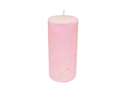 svecha-stolbik-rustik-rozovogo-cveta-4x9-sm