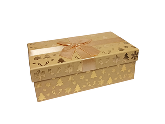 Коробка подарочная на Новый год 17x10x6 см