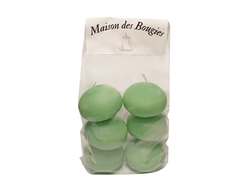 Плавающие свечи цвет лесной зеленый 6 штук