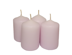 свечи столбики цвета лавандин