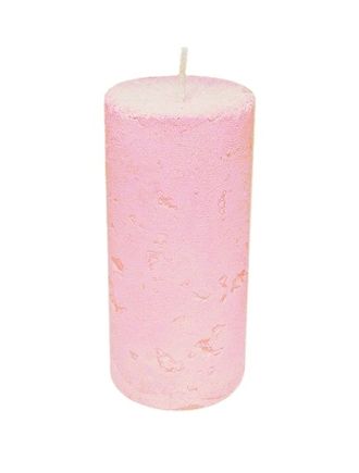 svecha-stolbik-rustik-rozovogo-cveta-4x9-sm
