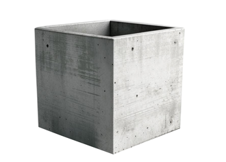 Бетонное кашпо для улицы 50x50x50 см