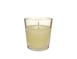 Свеча в стакане слоновая кость без аромата 150 мл
