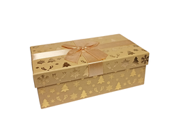 Коробка подарочная на Новый год 17x10x6 см