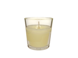 Свеча в стакане слоновая кость без аромата 150 мл