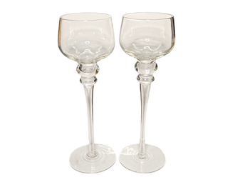 Вазы подсвечники для насыпных свечей 24 см 2 штуки