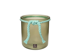 Подсвечник ваза из матового стекла 12 см