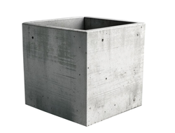 Бетонное кашпо для улицы 50x50x50 см