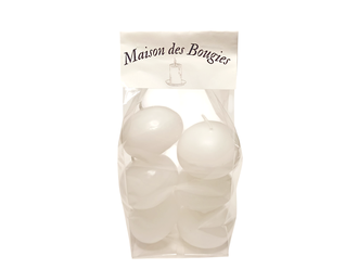 Плавающие свечи белые 6 штук