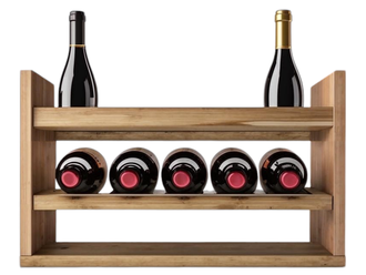 Полка для вина массив на 10 бутылок
